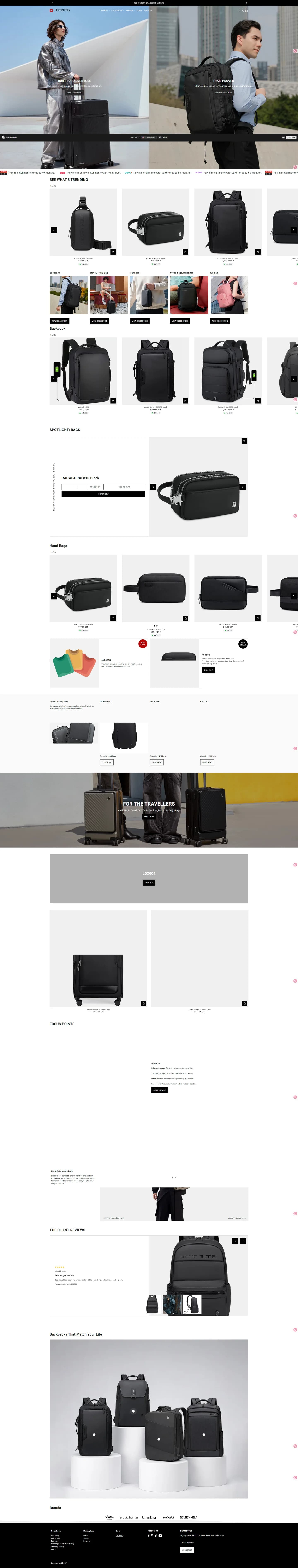 Loading-eg storefront